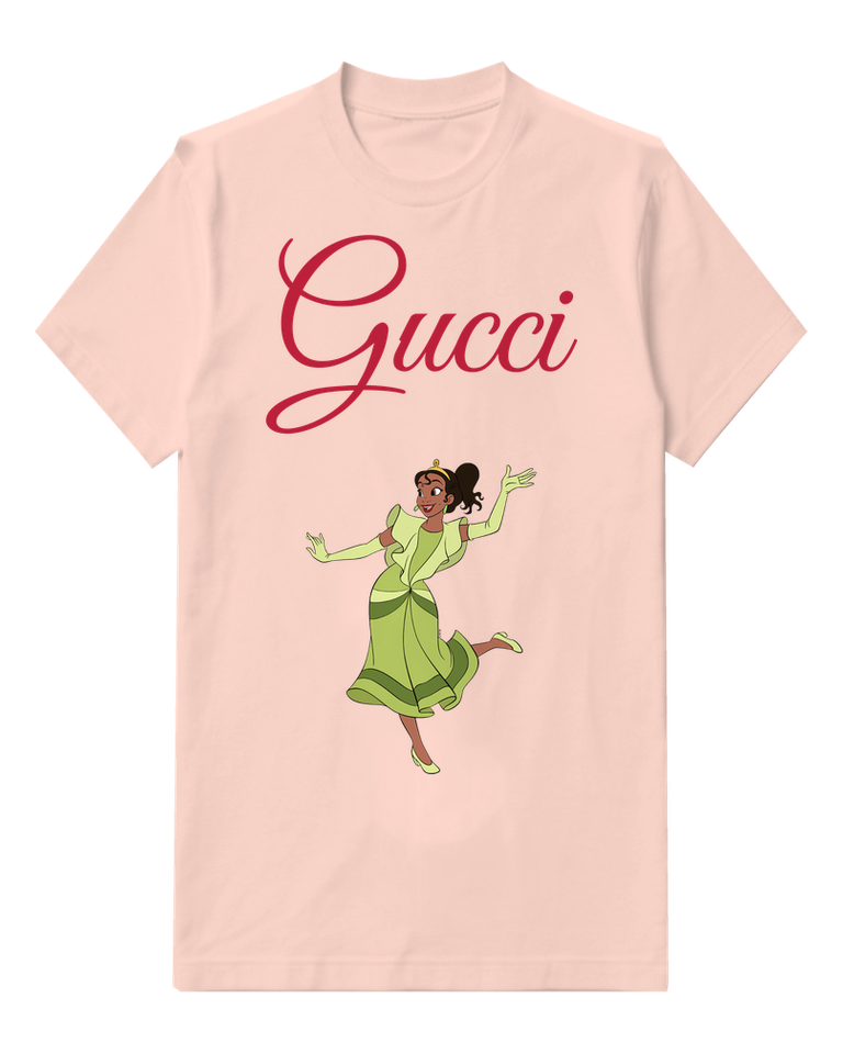 Blush Pink Green Dressed Woman Dancing Graphic T-Shirt - front product view