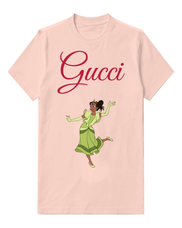 Blush Pink Green Dressed Woman Dancing Graphic T-Shirt - front product view